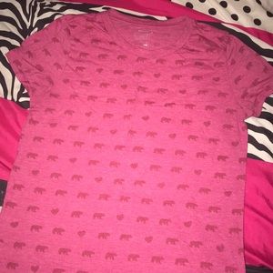 Pink polar bear shirt